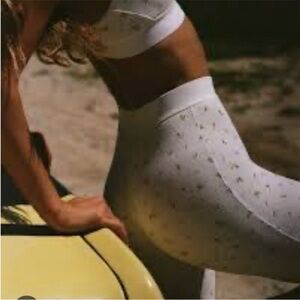 Skims Marigold Cotton Ribbed Leggings